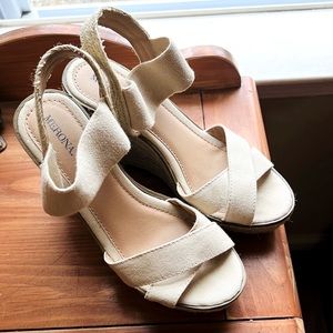 Merona Light Tan Summer Wedges